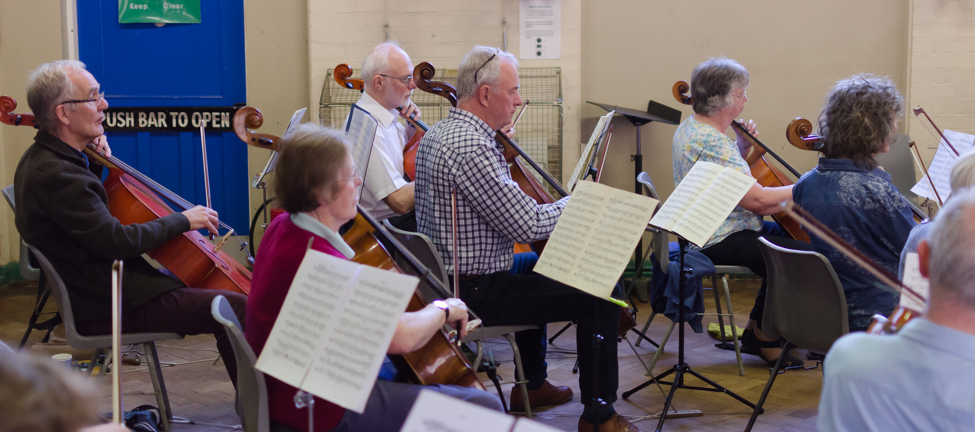 orchestra playing